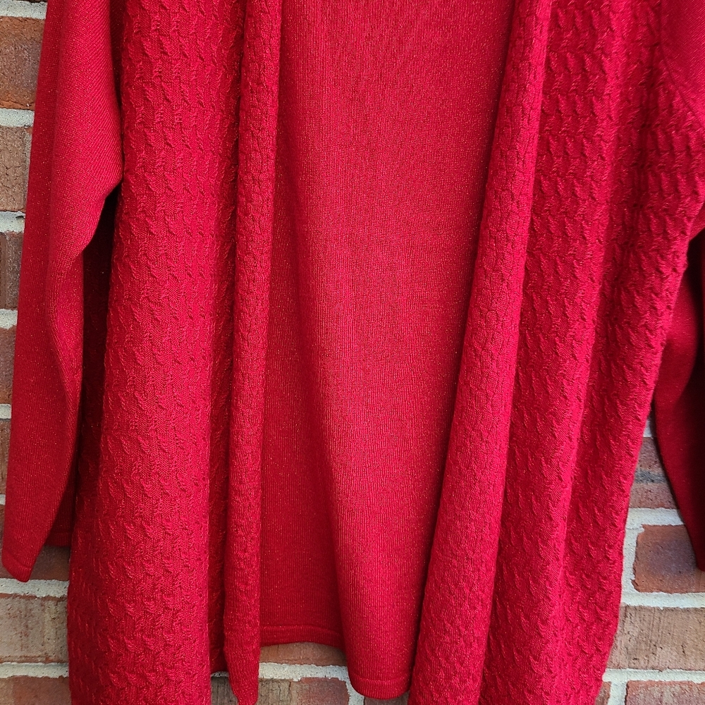 Briggs Red Metallic Sweater - Picture 4 of 9